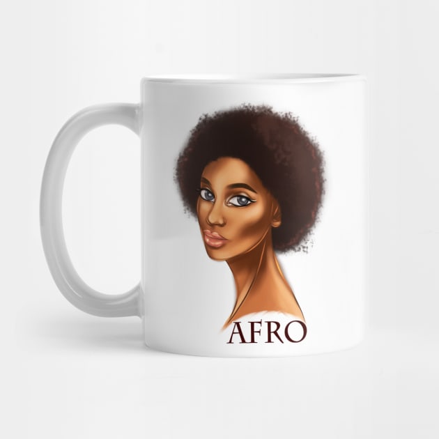 Afro Queen Afrocentric Black Pride by Ebony Rose 